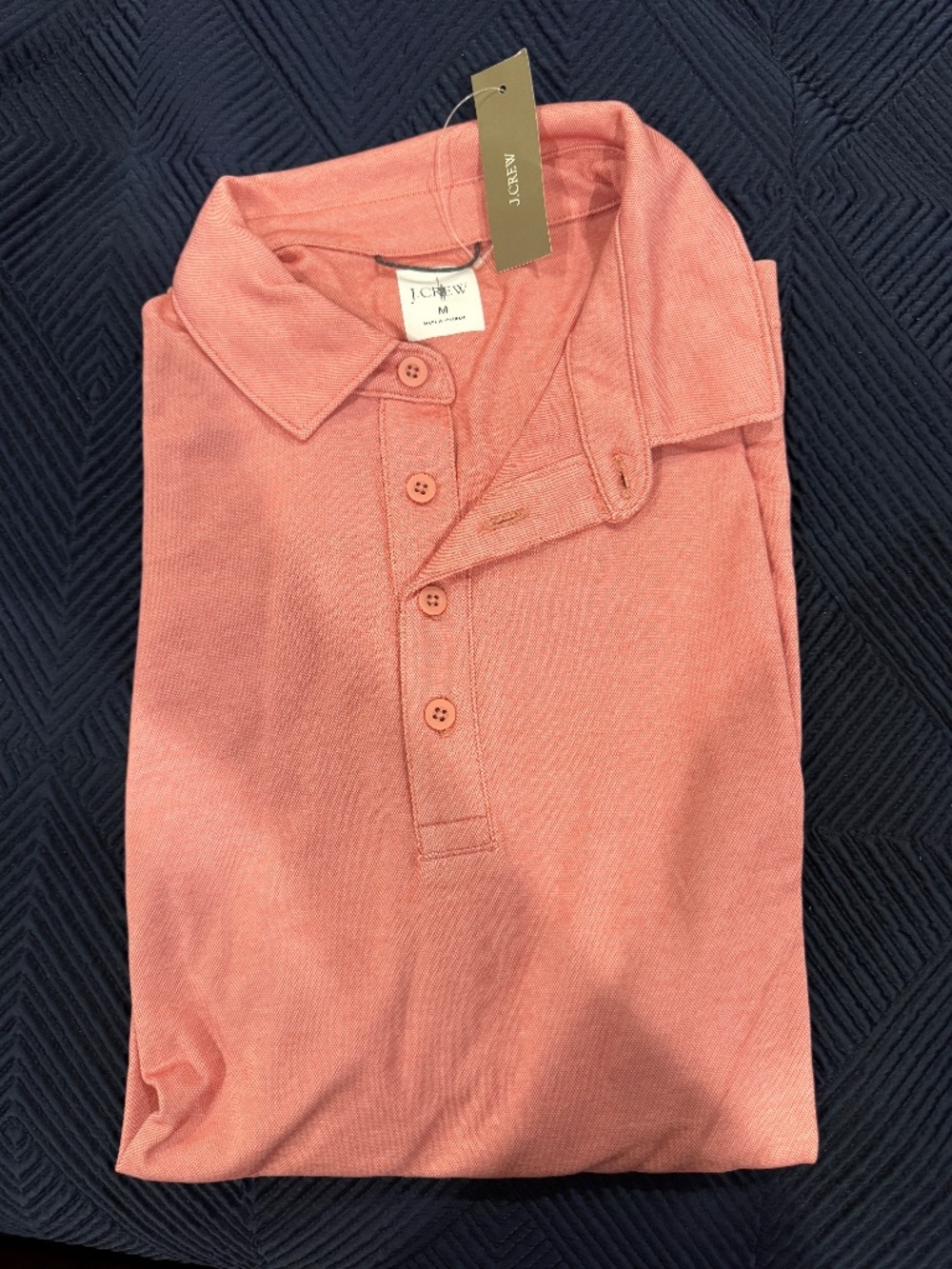 J. Crew Performance Polo Shirt with COOLMAX® technology - NWT - Size M - Red